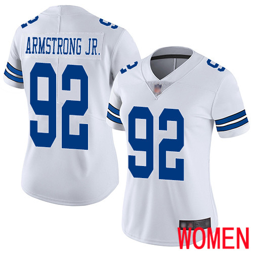 Women Dallas Cowboys Limited White Dorance Armstrong Jr. Road 92 Vapor Untouchable NFL Jersey